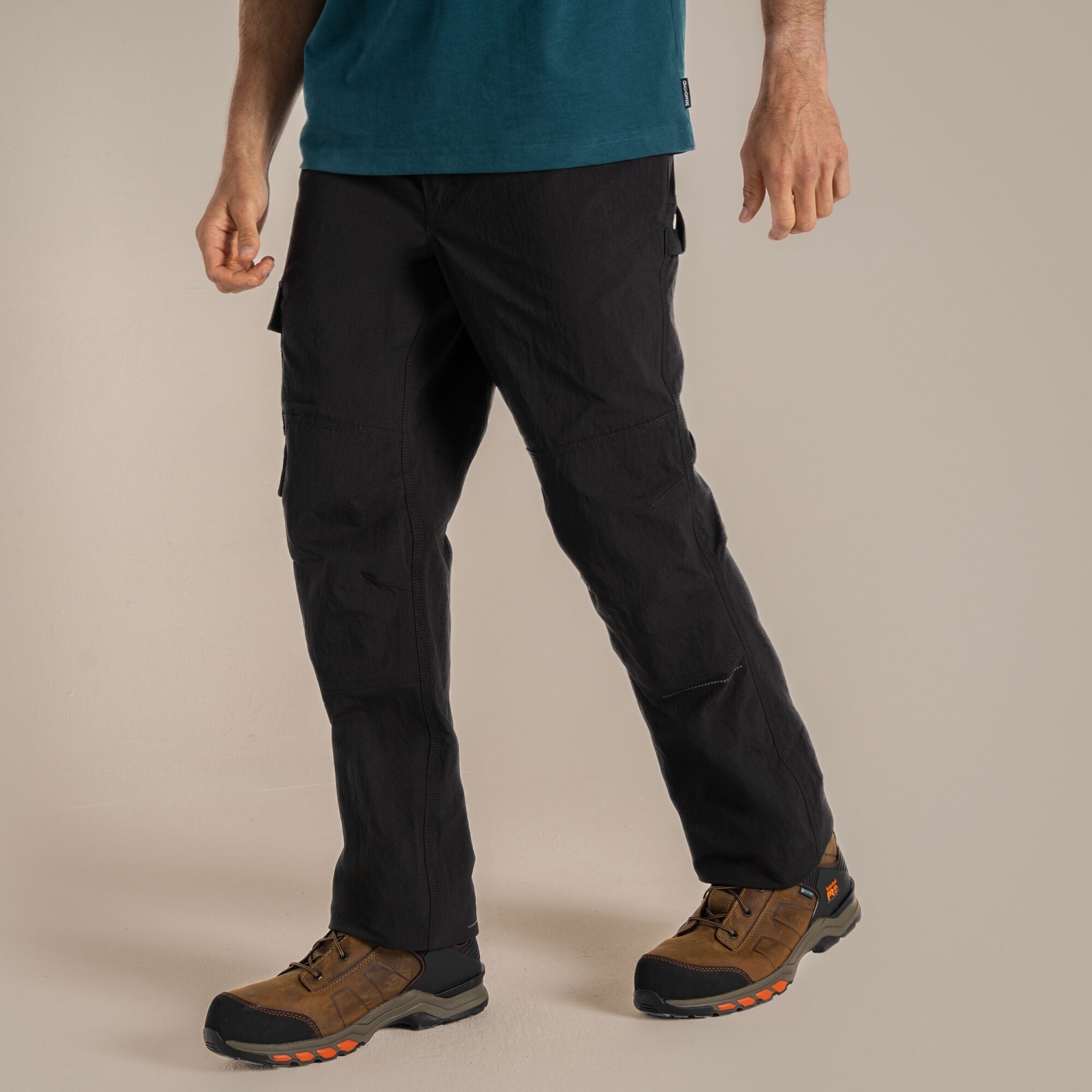 Craghoppers Bedale Stretch Cargo Workwear Trousers Black