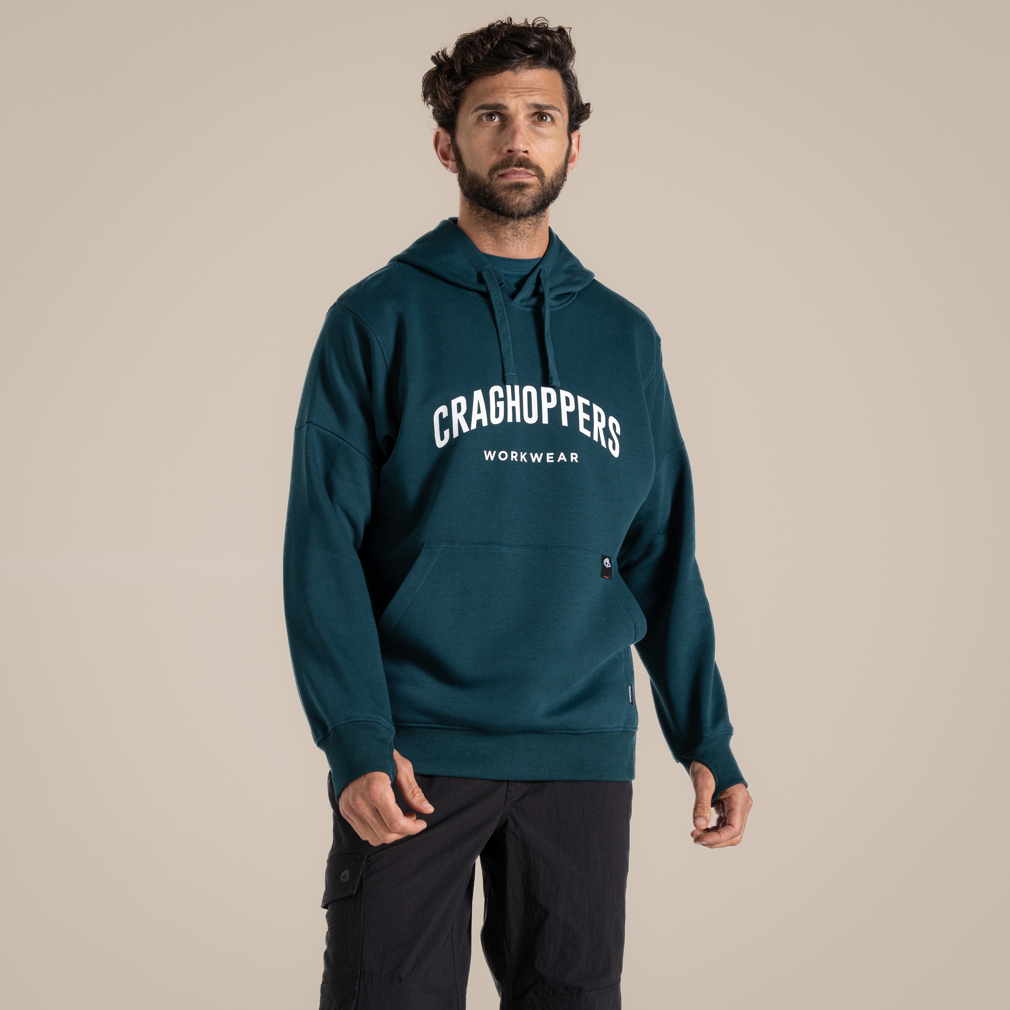 Craghoppers Oulston Workwear Hoodie Dark Aegean Blue