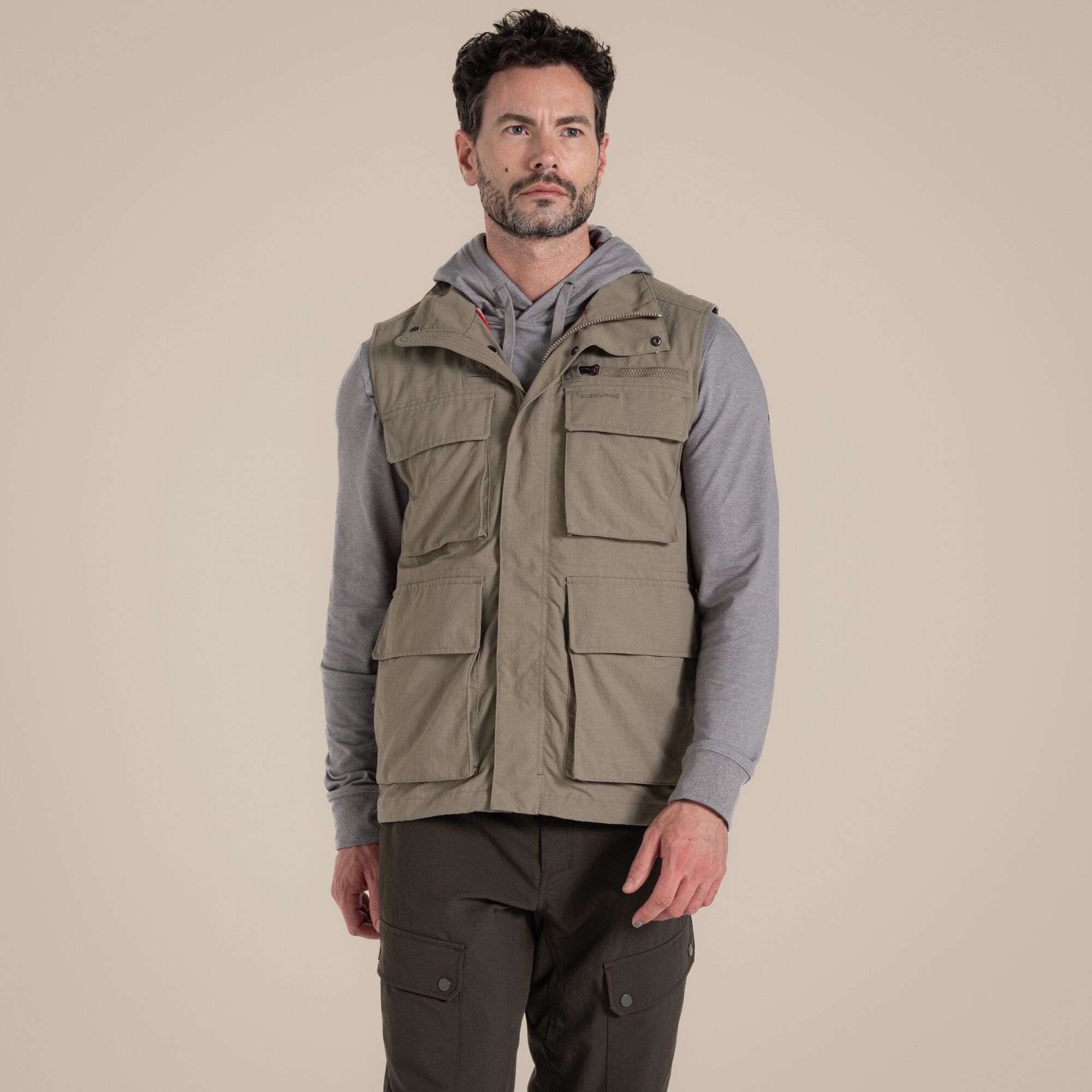 Craghoppers Men's NosiLife Adventure Gilet IV Pebble