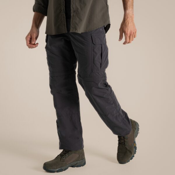 Craghoppers Men's NosiLife Convertible Cargo Trouser III Black Pepper
