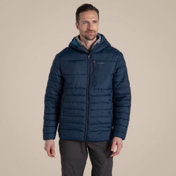 Craghoppers Men's Compresslite VIII Hooded Jacket Blue Navy / Brisk Blue