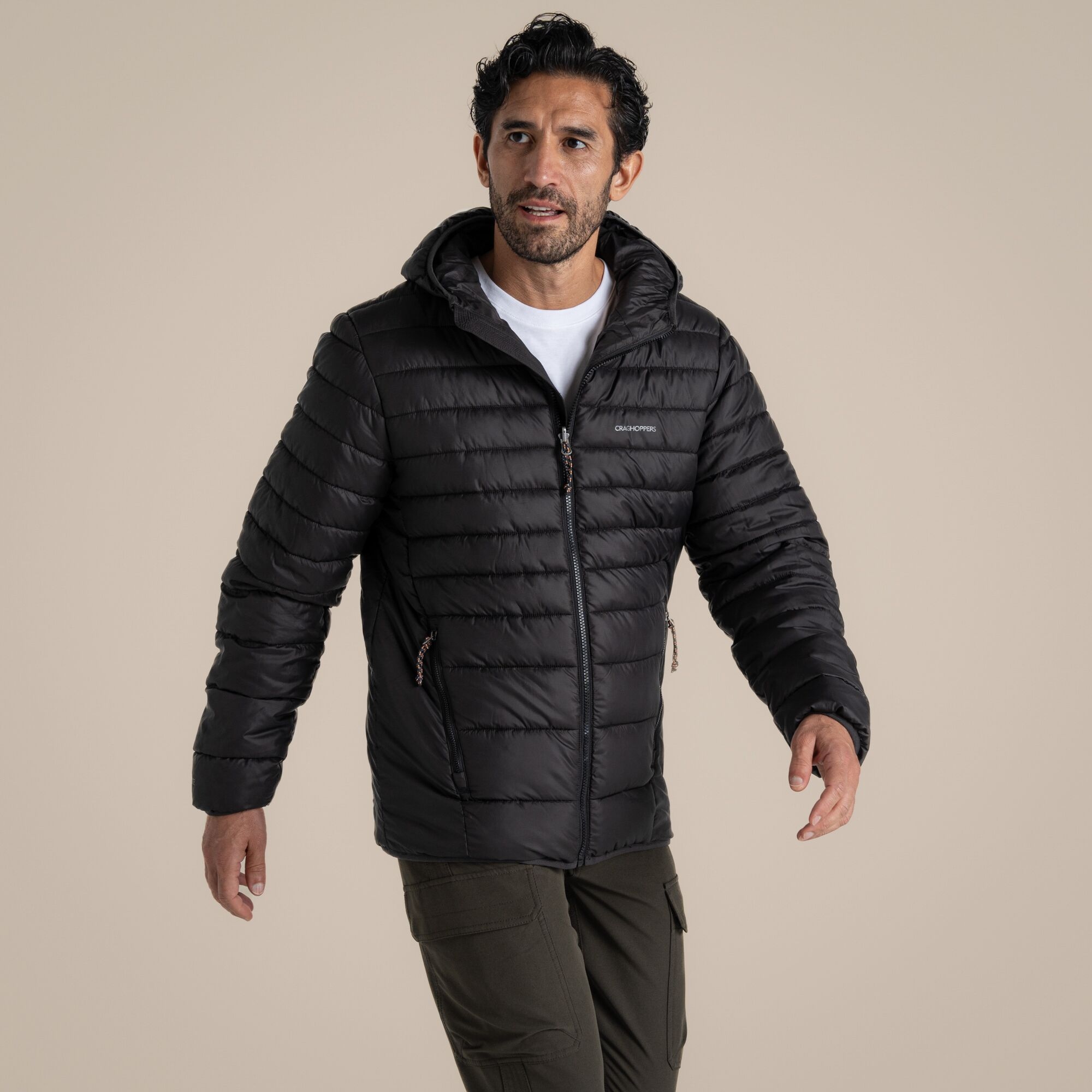 Craghoppers Men's Compresslite IX Hooded Insulating Jacket Black