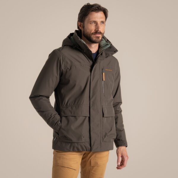 Craghoppers Men's National Trust Padley Waterproof Jacket Woodland Green
