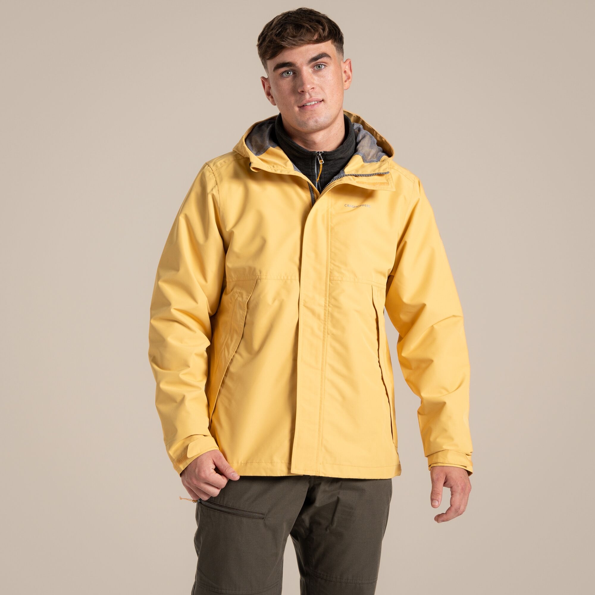 Craghoppers Men's Ossus Waterproof Jacket Indian Yellow