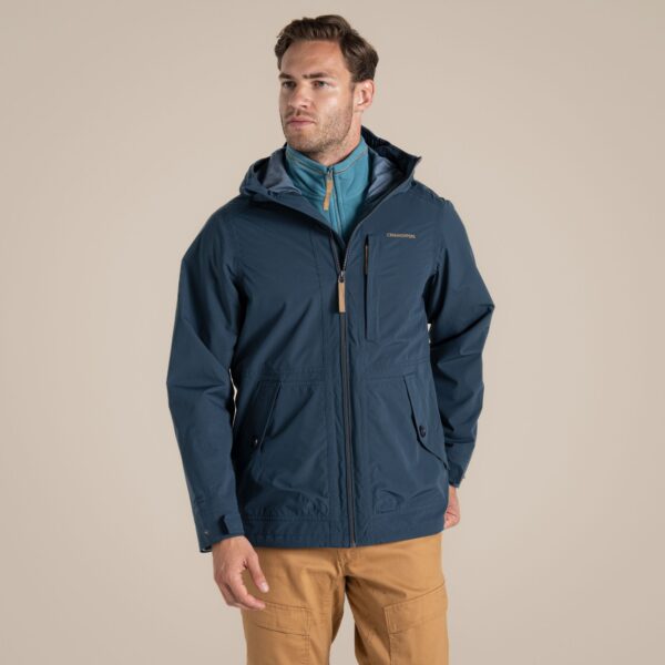 Craghoppers Men's National Trust Fairbrook Waterproof Jacket Blue Stone