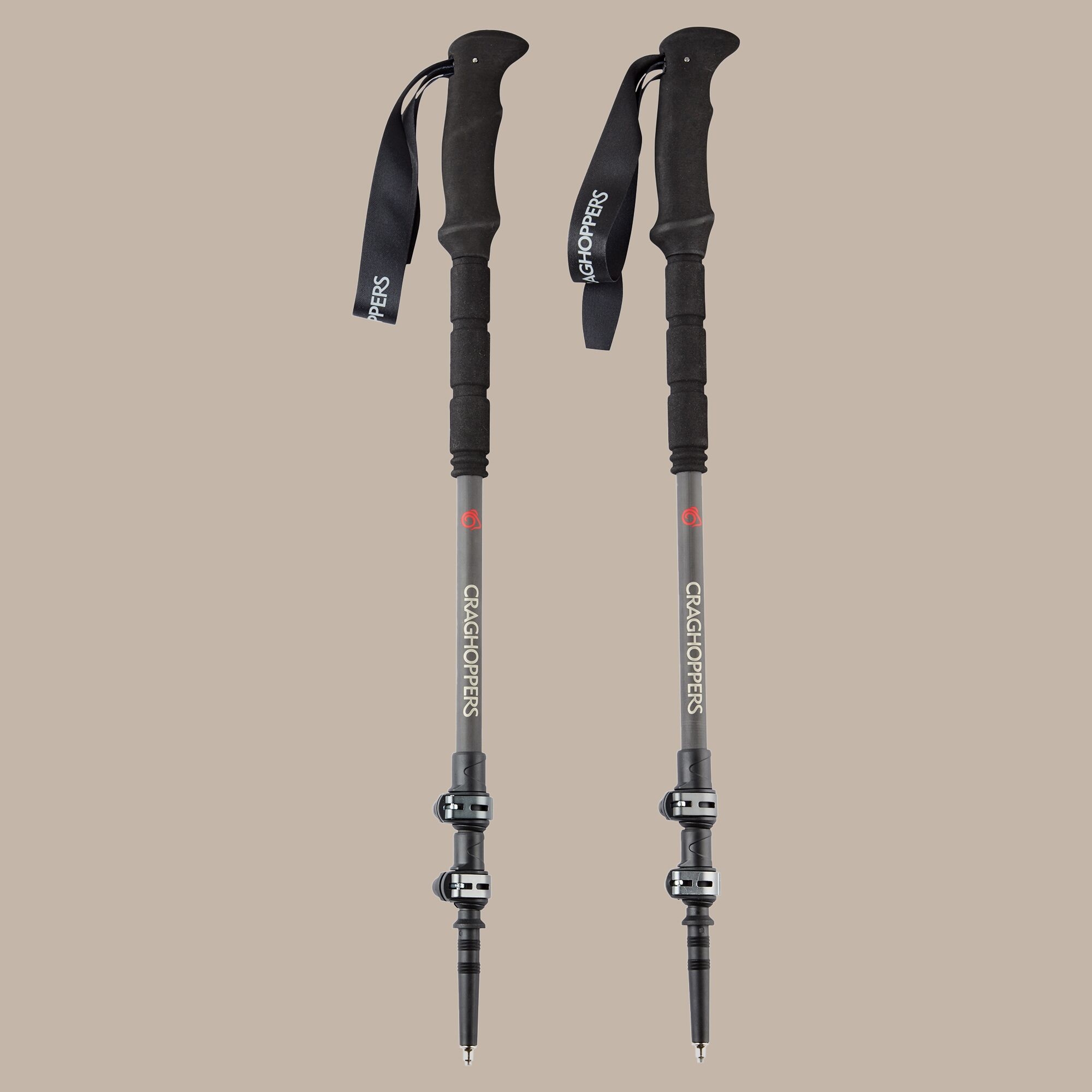 Craghoppers Treklite Carbon Walking Poles Raw Carbon