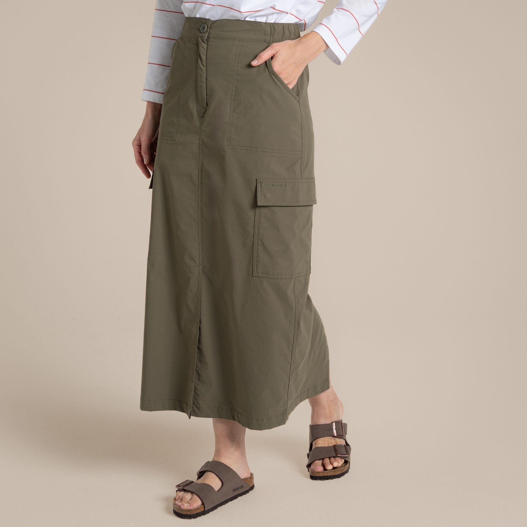 Craghoppers Women's NosiLife Pro Midi Skirt Wild Olive