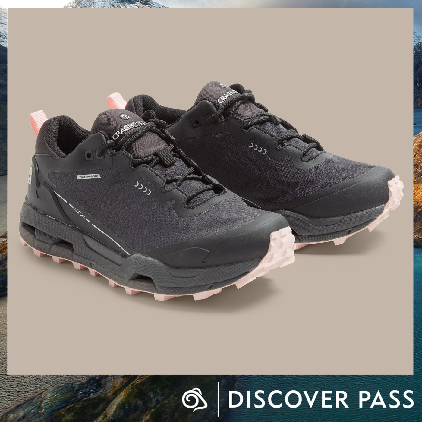 Craghoppers Women's Lady Adflex Low Black / Pink Clay