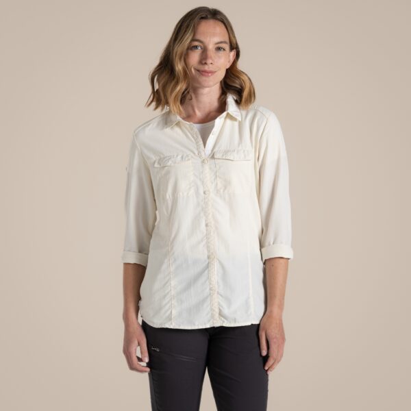 Craghoppers Women's NosiLife Adventure Long Sleeved Shirt III Seasalt