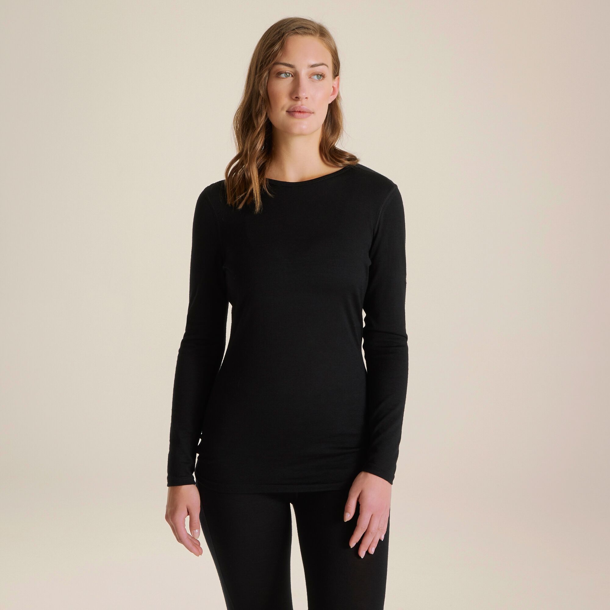 Craghoppers Women's Merino Crew Neck Long Sleeved Baselayer II Black