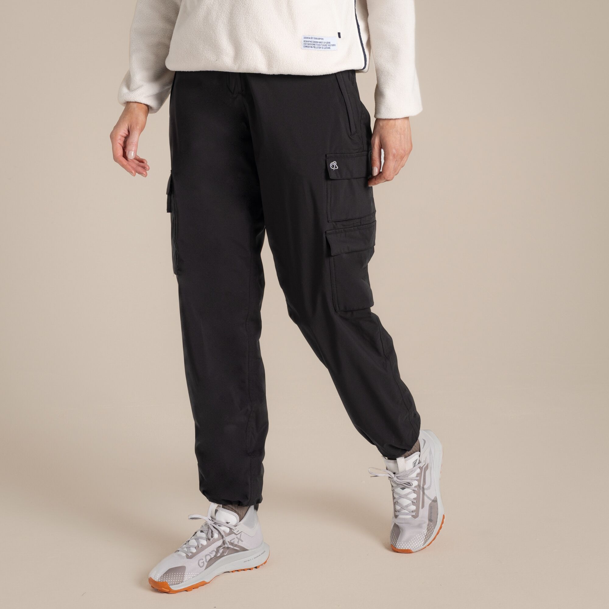 Craghoppers Women's Natales Waterproof Lightweight Cargo Trouser Black