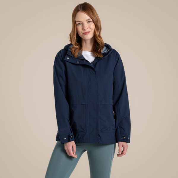 Craghoppers Women's National Trust Tambrook Waterproof Jacket Blue Navy