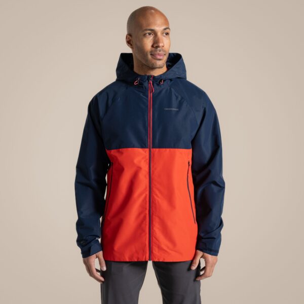 Craghoppers Men's Osuna Waterproof Jacket Blue Navy / Pimento Red