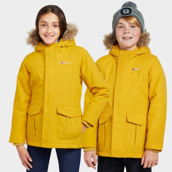Berghaus Kids' Fourstones Waterproof Parka - Yellow, YELLOW