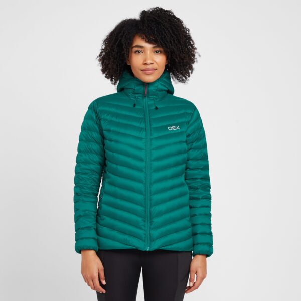 Oex Women's Kintra Down Jacket - Green, Green