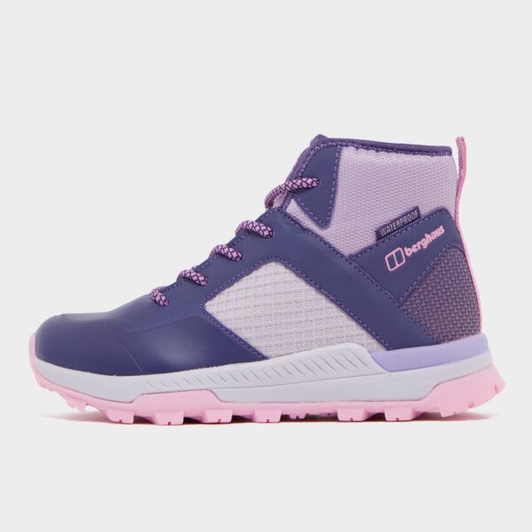 Berghaus Kids' Galactic Mid Waterproof Walking Boot - Purple, Purple