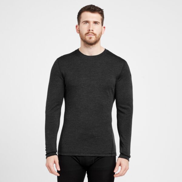Smartwool Men's Classic All-Season Merino Base Layer Top - Black, Black