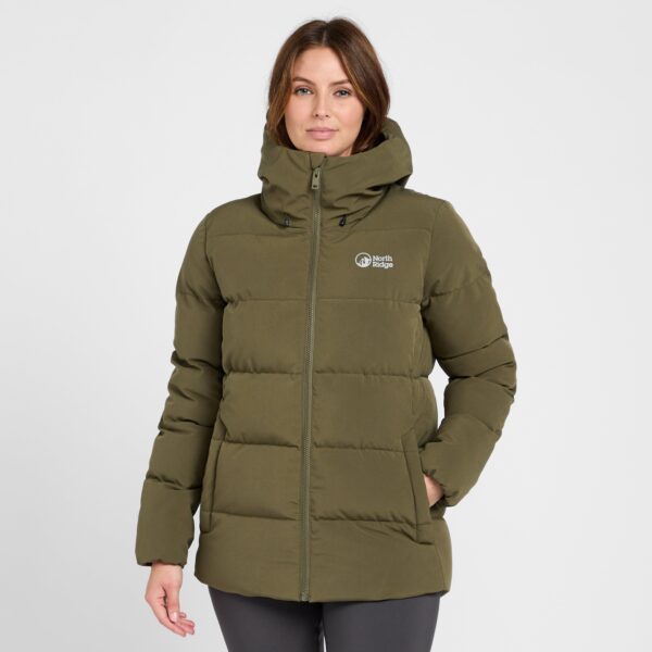 North Ridge Women's Saunter Baffle Jacket - Khaki, Khaki