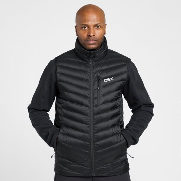 Oex Men's Kintra Down Gilet - Black, Black