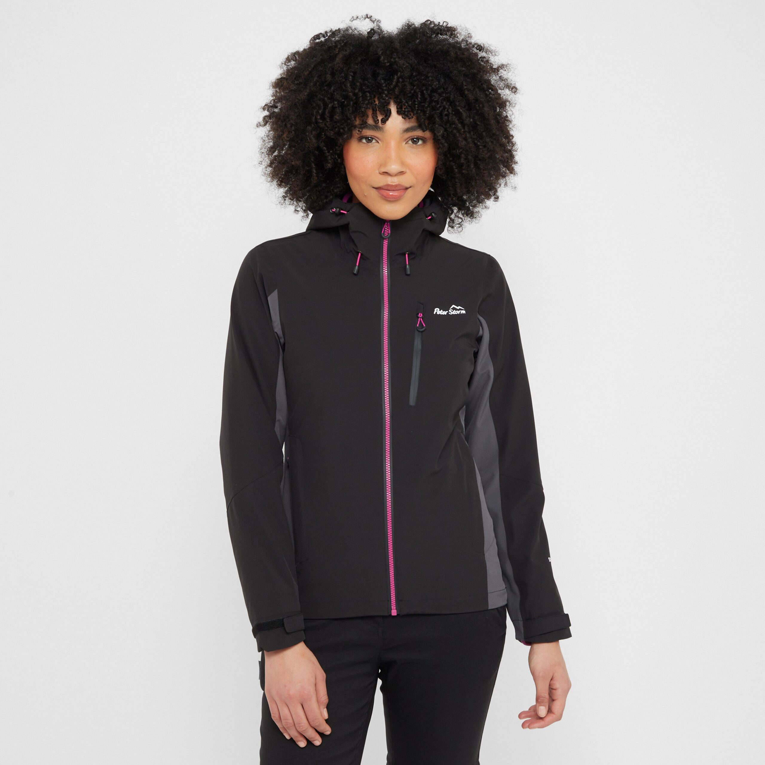 Peter Storm Women's Malham Stretch Waterproof Jacket - Black, Black