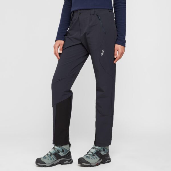Rab Women's Ascendor Alpine Softshell Pants - Black, Black