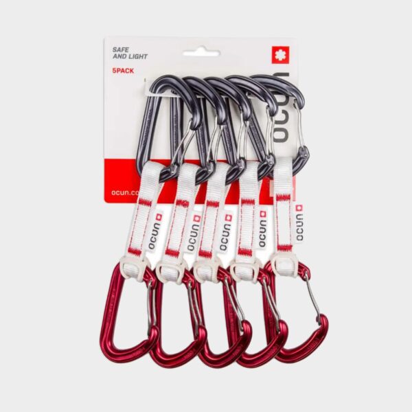 Ocun Hawk Qd Combi Bio-Dyn-Ring 15Mm 10Cm (6 Pack) - Red, RED