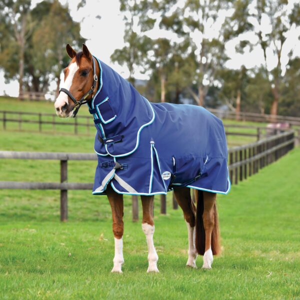 WeatherBeeta ComFiTec Ultra Hardi 220g Detach A Neck Rug, Blue