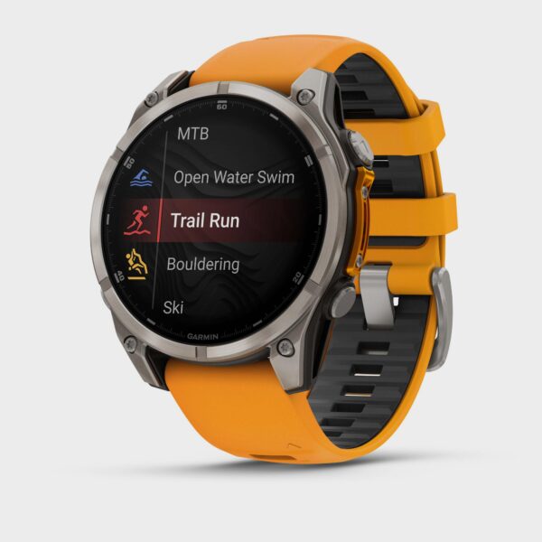 Garmin fenix 8 AMOLED Sapphire Edition 47mm GPS Smartwatch, Orange