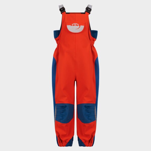 Spotty otter Kids' Adventure Unlined Waterproof Dungarees, Red