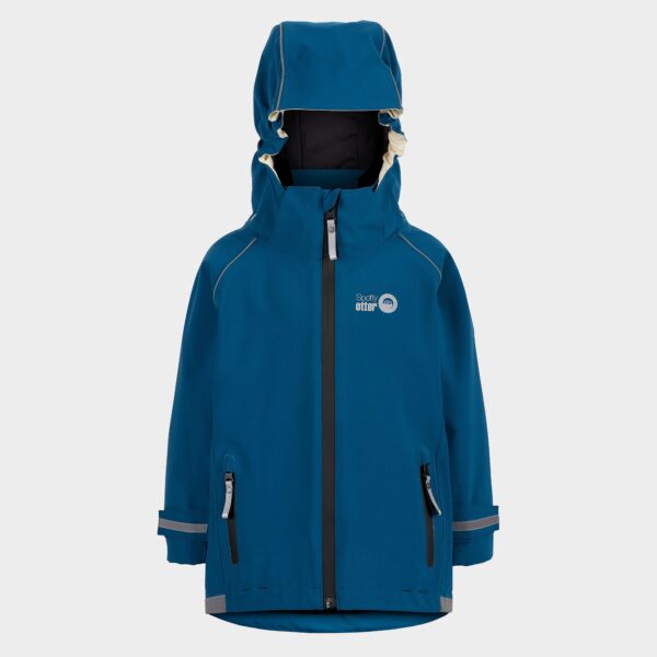 Spotty otter Kids' Adventure Waterproof Jacket, Blue