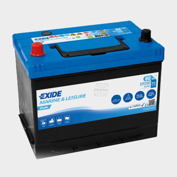 Exide Dual - Better Battery - ER350, Black