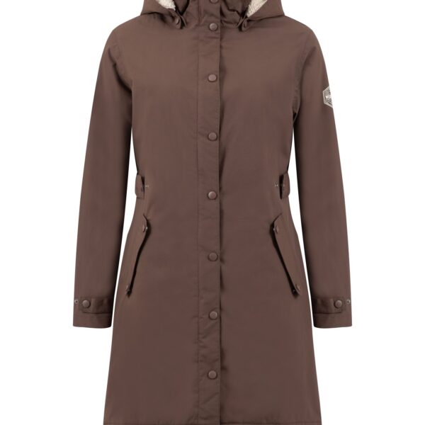 Weird Fish Kenzie Waterproof Coat  Hot Chocolate Size 8
