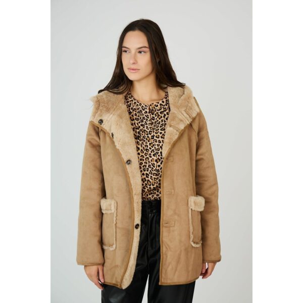 Mid-Length Hooded Coat