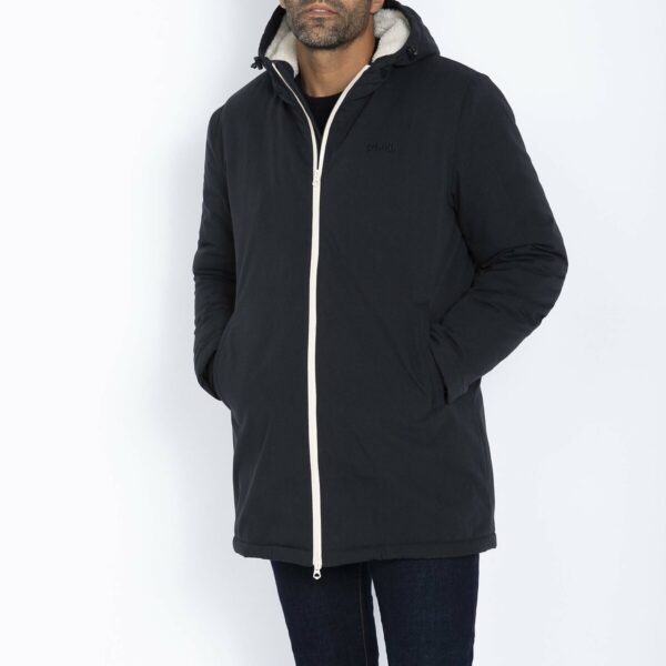 Bluster Long Windbreaker with Sherpa Lining