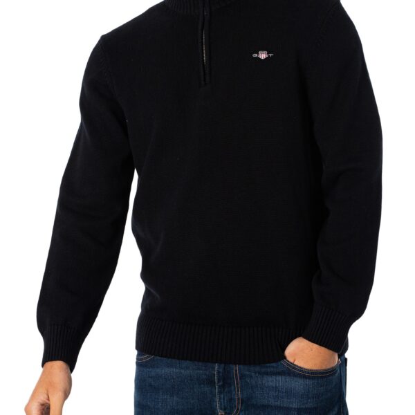Casual Cotton Half Zip Sweatshirt