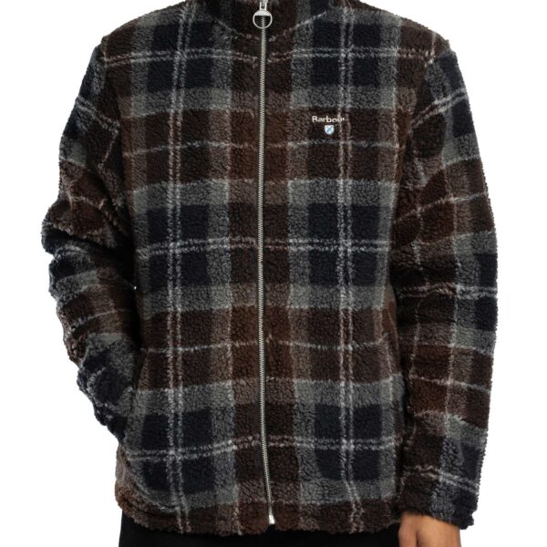 Tartan Fleece Zip Through Jacket