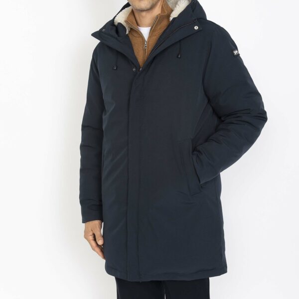 Eljin Coat with Padded Lining and Sherpa Hood