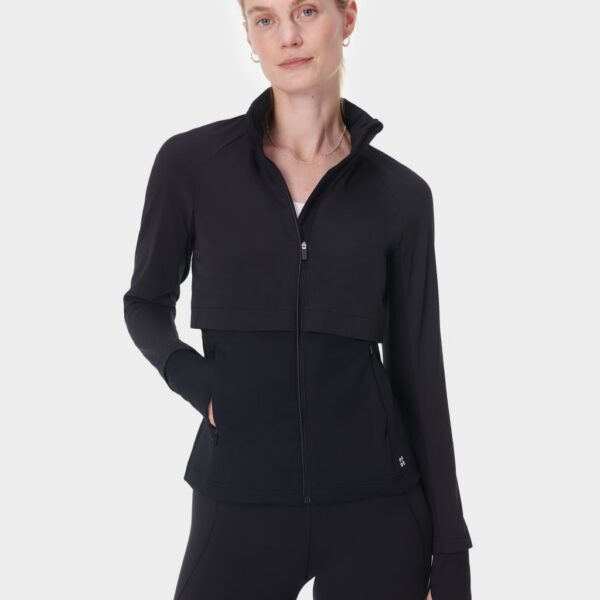 Sweaty Betty Pro Run Water Resistant Sports Jacket Black