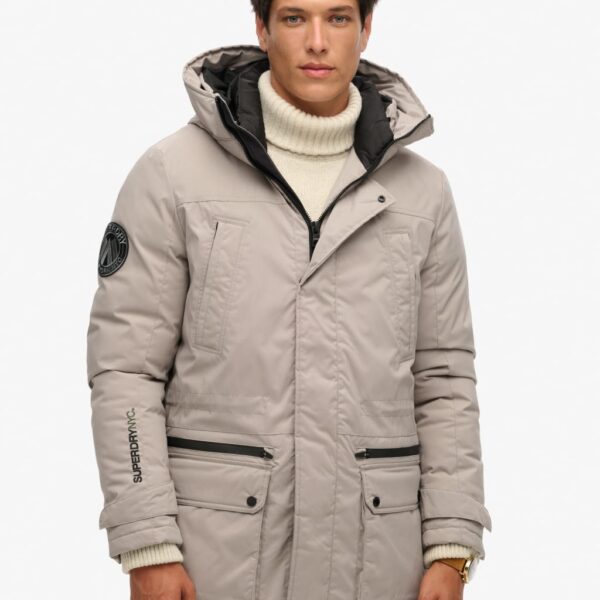 Superdry & Co City Padded Parka Jacket Dark Grey