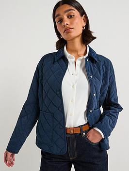 Tommy Hilfiger Padded Quilted Slim Coat - Blue