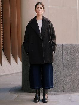 Albaray Curly Db Coat - Brown