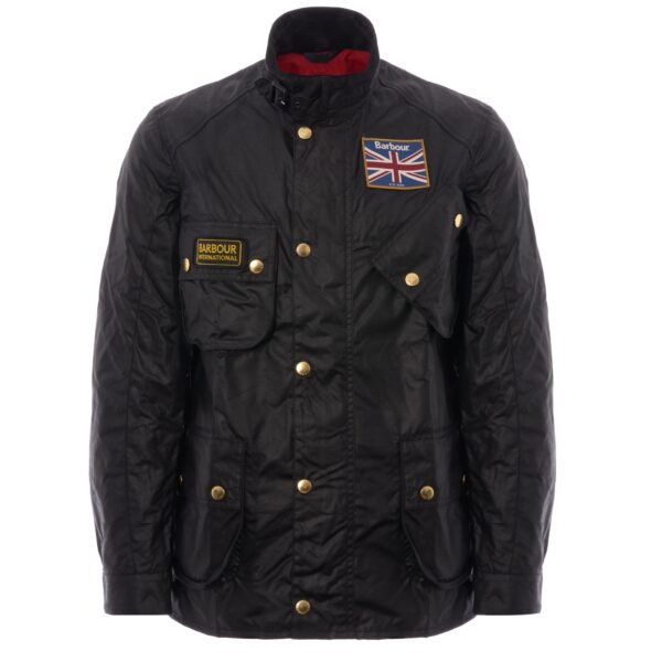 Union Jack Wax Jacket - Black