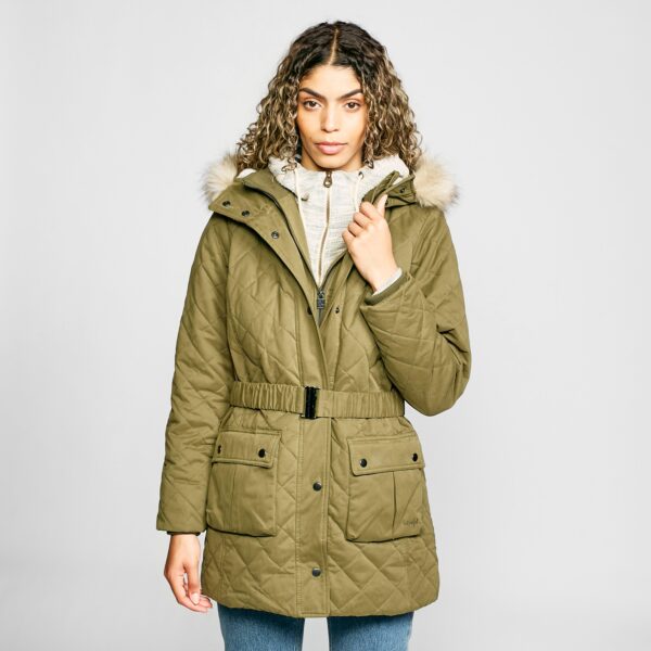 Weird Fish Women's Miri Parka - Green, Green