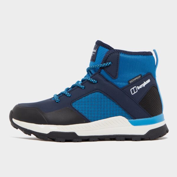 Berghaus Kids' Galactic Mid Waterproof Walking Boot - Blue, Blue