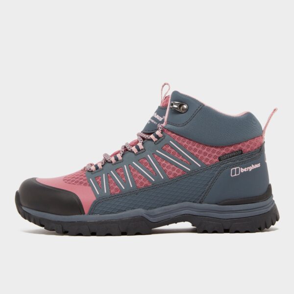 Berghaus Kids' Explorer Mid Waterproof Hiking Boot - Pink, Pink