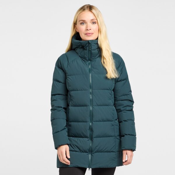 Montane Women's Tundra Insulated Hooded Down Jacket - Green, Green