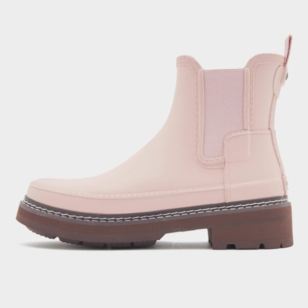 Hunter Women's Refined Stitch Detail Chelsea Wellington Boots - Pink, Pink