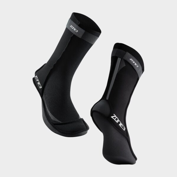 Zone 3 Neoprene Swim Socks - Black, Black