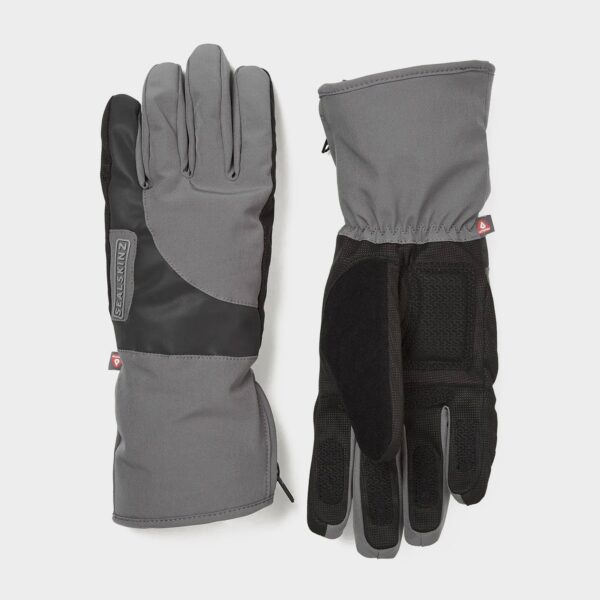 Sealskinz Unisex Marsham Waterproof Cold Weather Reflective Cycle Gloves - Dark Grey, Dark grey