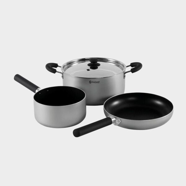 Outwell Feast Ceramic Set - Grey &Amp; Black, Grey & Black